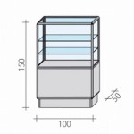Counter, display case FW-100-3