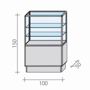 Counter, display case FW-100-3