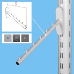 Haczyk / Zawieszka na perforację skośna z rurki fi 16