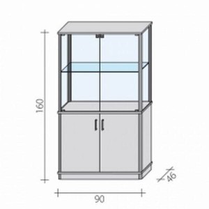 Shopping display case VA 3 DW