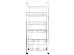 Regał 6-półkowy, koszowy półka prosta