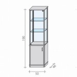 Shopping display case VA 2 DW