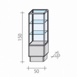 Counter, display case FW-50-2