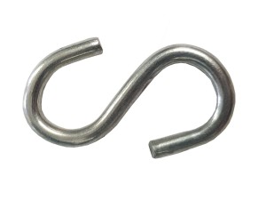 Haczyk / zawieszka typu "S" do podwieszania plakatów 3x30 mm ocynk 100 szt. 