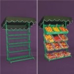 Fruit and vegetable display stand 2 m