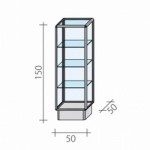 Counter, display case FW-50-1