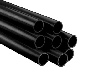 Rura czarna, drążek meblowy Q25 - cały 300 cm lub odcinki 201-300 cm