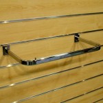 Wieszak ramowy 60 cm na panel frezowany shop wall CHROM