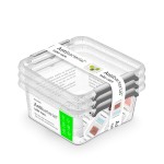 Pojemnik do przechowywania żywności antybakteryjne srebro 0,85 L - 3 szt. 