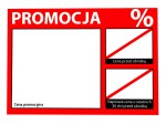 Etykieta "PROMOCJA  %", OMNIBUS, 50 sztuk 10x7 cm