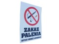 Naklejka nalepka naklejka zakaz palenia papierosów tabliczka tablica etykieta z napisami