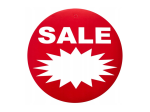 Tablica - etykieta okrągła SALE 24 cm 