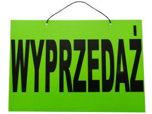 Tablica tabliczka WYPRZEDAŻ B3