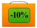 Tabliczka z napisami -10%