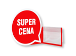Stoper do listwy cenowej SUPER CENA okrągły