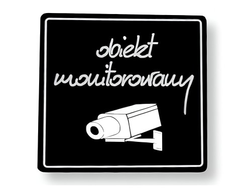Tabliczka kredowa obiekt monitorowany 11x11
