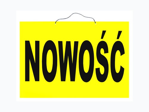 Tablica tabliczka z napisami etykieta nowość B3