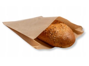 Torebki fałdowe na żywność 18x35cm brązowe duże 50 szt.
