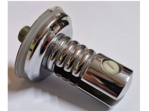 Uchwyt punktowy do szkła, złącze do drążka Q25 Q32 Q50 chrom OUTLET