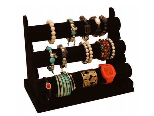 ekspozytor na biżuterię potrójny czarny.jpg