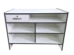 Full shopping counter with drawer 120 cm x 60 cm x 86 cm