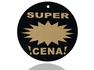 Tablica - etykieta okrągła fi 24cm SUPER CENA
