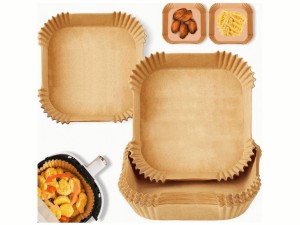 Wkład papierowy do frytkownicy beztłuszczowej Air Fryer kwadratowy 16x16 cm
