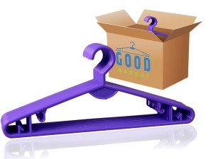 Wieszak nieobrotowy fioletowy 40cm 500 szt.