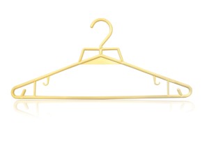 Wieszak nieobrotowy żółty 40cm 500 szt. 