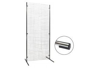 Parawan Kratka Krata Kratownica  na stelażu  200x80 cm SREBRNA
