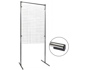 Parawan Kratka Krata Kratownica na stelażu wzmocnionym 100x80 cm SREBRNA