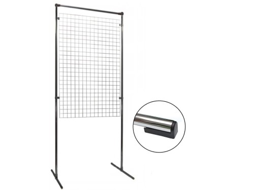 parawan kratownica na stelażu kratka srebrna.jpg