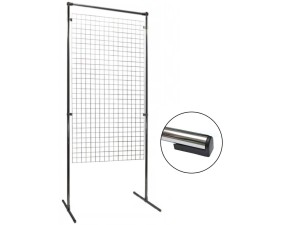 Parawan Kratka Krata Kratownica na stelażu wzmocnionym 150x80 cm  SREBRNA