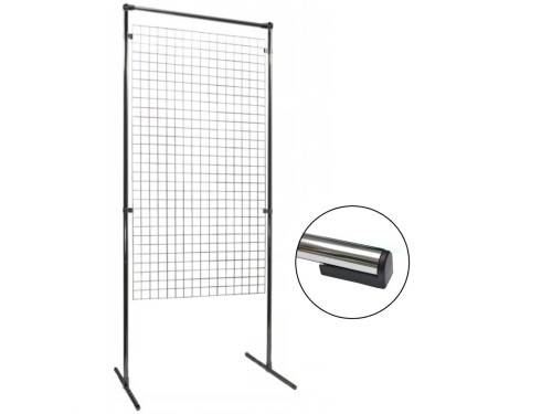 parawan kratownica na stelażu wzmocnionym 150x80 kratka srebrna.jpg