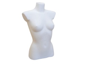 Manekin damski krawiecki - 36/38 krótki tors styropianowy