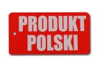 Etykieta PRODUKT POLSKI  dwustronna komplet 50 sztuk  5,5x10,5cm