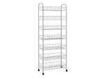 Regał 7-półkowy, koszowy półka prosta