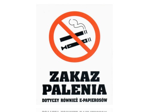 Tablica tabliczka ZAKAZ PALENIA duża naklejka samoprzylepna.jpg