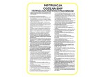 Tablica tabliczka PCV instrukcja ogólna BHP 25x35