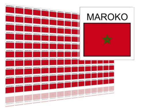 naklejki flaga maroka samoprzylepne, naklejki maroko na cenówki montip.jpg