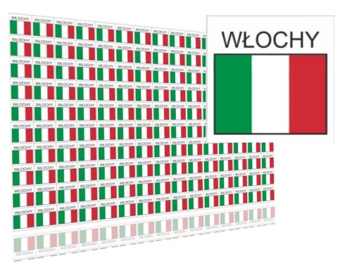 etykiety informacyjne, naklejki Włochy 1,6x1,6 cm, etykiety samoprzylepne włoska flaga montip.jpg