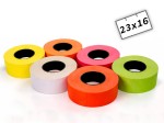 Taśma, metka metki do metkownicy dwurzędowej  MX-6600  23x16mm kolorowa