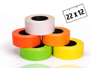 Taśma, metka metki do metkownicy jednorzędowej 22x12mm kolor