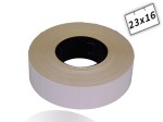 Taśma, metka metki do metkownicy dwurzędowej  MX-6600  23x16mm  biała