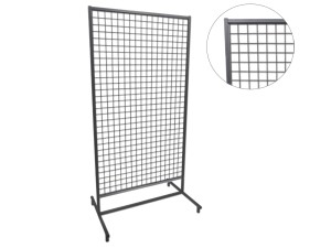 Parawan Kratka Krata Kratownica w stelażu 175x80 cm  SREBRNA