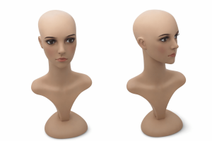 Ekspozytor głowa - damska z makijażem i ramionami