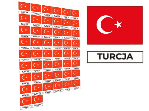 etykiety informacyjne, naklejki Turcji 3x3 cm, etykiety samoprzylepne Turcji flaga montip.jpg
