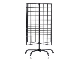 Stojak obrotowy 4-kątny, Stojak obrotowy 4-kątny, ekspozytor obrotowy sklepowy, H=63 cm, czarny