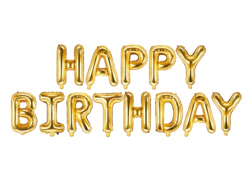 balony happy birthday złote, napis happy birthday balony montip.jpg