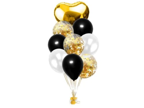 zestaw balonów 18 szt, balony z confetti złote montip.jpg